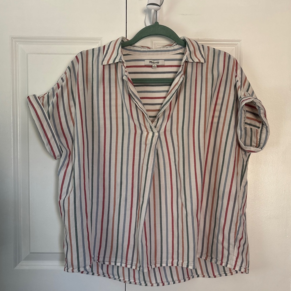 Madewell Colorful Stripe Cotton Top